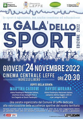 COMUNE DI LEFFE   IL GALA DELLO SPORT   volantino A5