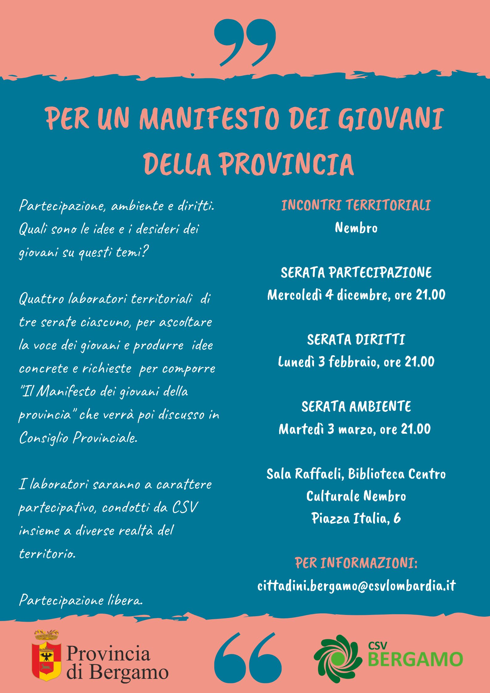 LOCANDINA MANIFESTO GIOVANI PROVINCIA NEMBRO